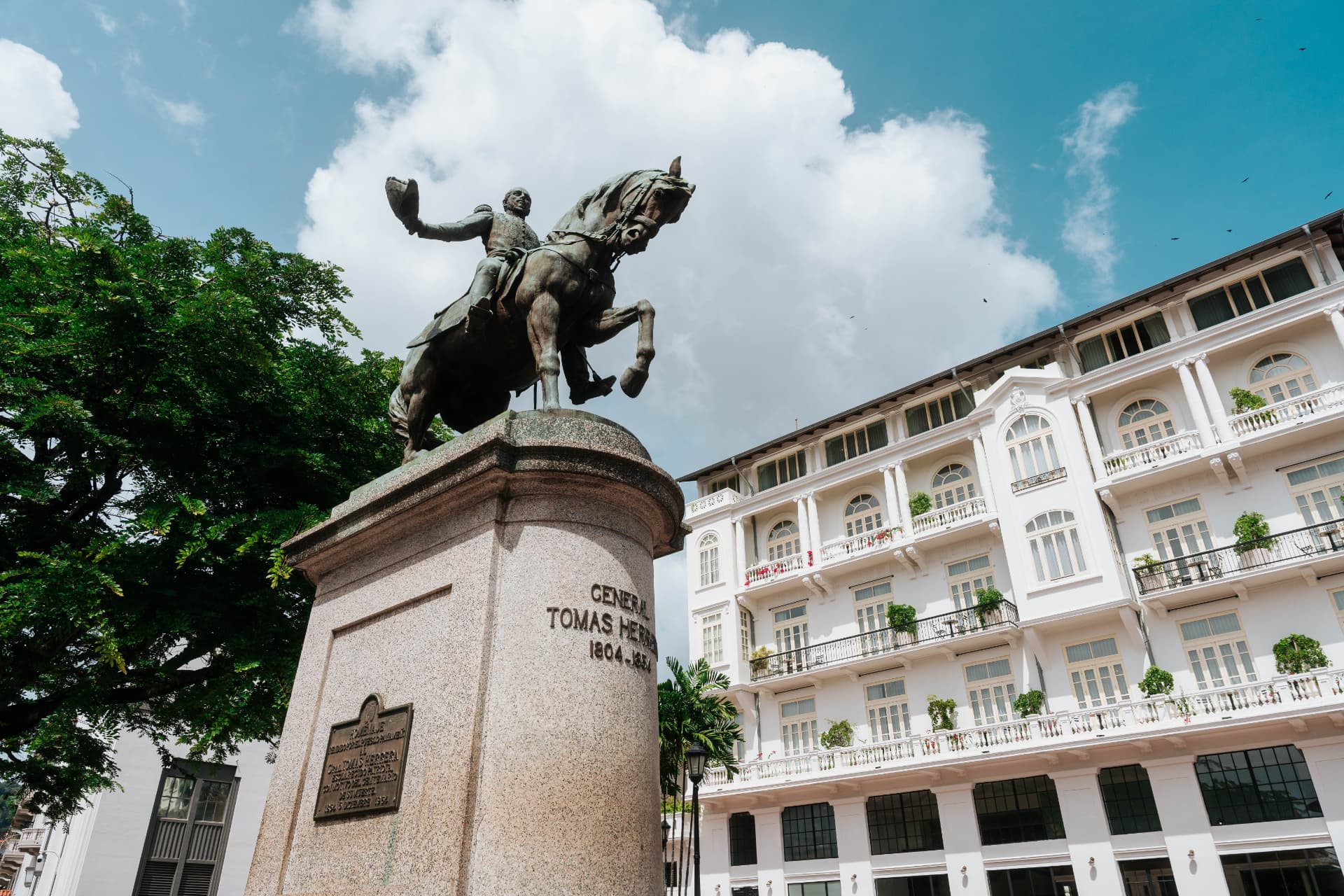 General Tomás Herrera monument and historic architecture in Panama